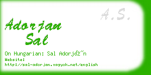 adorjan sal business card